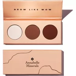 Annabelle Minerals, paleta cieni do brwi Brow Like Wow, 3x1.3g