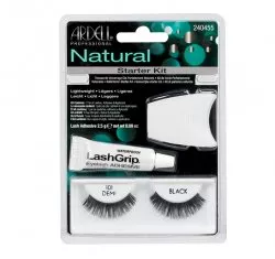 Ardell Rzęsy i akcesoria Natural 101 1 para sztucznych rzęs Black + Lash Adhesive klej do rzęs 2,5g + Lash Applicator aplikator do rzęs