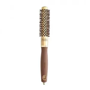 Olivia Garden Expert Blowout Shine, szczotka do modelowania włosów, Wavy Bristles Gold&Brown 20mm
