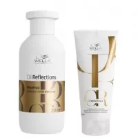 Wella Oil Reflections, zestaw do włosów matowych, szampon + odżywka