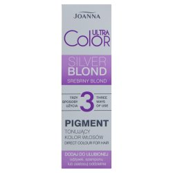 Joanna Ultra Color Pigment tonujący kolor włosów srebrny blond 100 g - data ważności (3.2026)