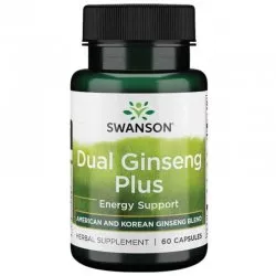 Swanson Dual Ginseng Plus 60 kaps