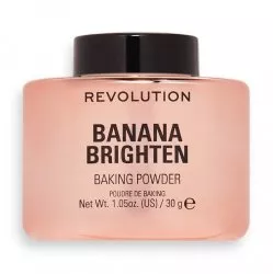 Makeup Revolution Baking Powder rozświetlający sypki puder do twarzy Banana Brighten 30g