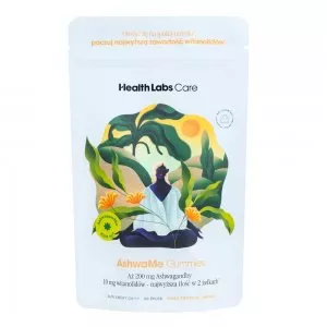 HealthLabs AshwaMe Gummies ashwagandha w żelkach wspierająca odporność na stres suplement diety 60szt