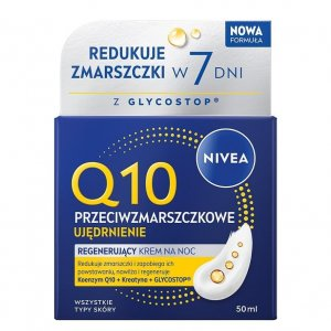 Nivea Q10 Przeciwzmarszczkowe ujędrnienie regenerujący krem na noc 50ml