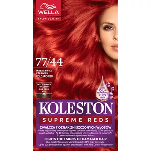 Wella Koleston Supreme, farba do włosów, Intensywna Czerwień, 77/44, 100ml