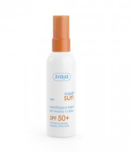 Ziaja Sopot Sun, nawilżający krem do twarzy i ciała SPF 50+, 90ml