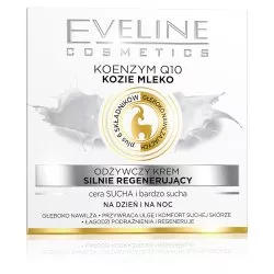 Eveline, odżywczy krem silnie regenerujący koenzym q10 + kozie mleko, 50ml