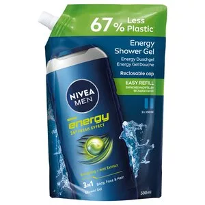 Nivea Men Energy żel pod prysznic opakowanie uzupełniające 500ml