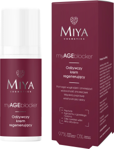 Miya Cosmetics myAGEblocker, odżywczy krem regenerujący do twarzy, 50ml