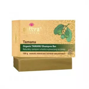 Sattva Organiczny szampon w kostce Tamanu 100g