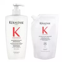 Kerastase Premiere, zestaw kąpieli dekalcyfikującej, 500ml + refill 500ml