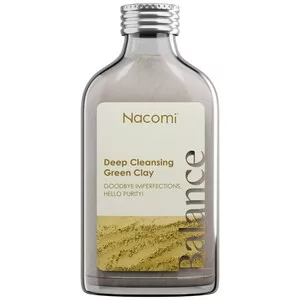 Nacomi Deep Cleansing Green Clay, glinka do oszczania skóry twarzy, zielona, 100ml