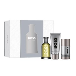 Hugo Boss Bottled zestaw woda toaletowa spray 100ml + żel pod prysznic 100ml + dezodorant sztyft 75ml (M)