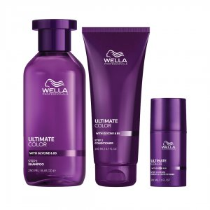 Wella Ultimate Color, zestaw do pielęgnacji włosów farbowanych, szampon + odżywka + kuracja