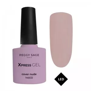 Peggy Sage Xpress Gel, żel, top i baza 3w1 do paznokci, cover nude, 7ml