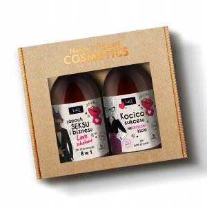 LaQ Czyściopak Magnolia, zestaw do ciała, Kocica sukcesu/Zapach seksu i biznesu - Love schabowe, 2x500ml