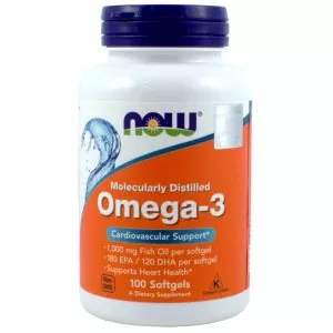 Now Foods Omega-3 1000mg suplement diety 100 kapsułek
