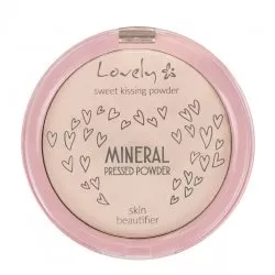Lovely Mineral Pressed Powder transparentny silnie matujący fikser mineralny do twarzy 10g