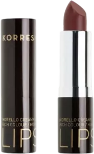 Korres Morello Creamy, pomadka do ust z błyszczącym wykończeniem, 34 Mocha Brown
