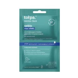 Tołpa Dermo Face Sebio Max Efekt, normalizująca maska głęboko oczyszczająca (saszetka), 2x6ml