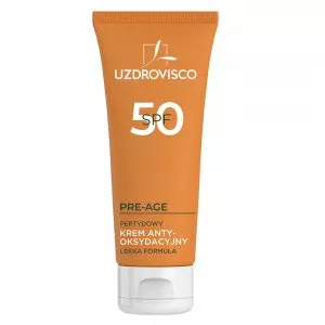 Uzdrovisco Pre-Age SPF 50 peptydowy krem antyoksydacyjny przeciw przebarwieniom 50ml
