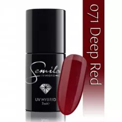 Semilac lakier hybrydowy 071 Deep Red, 7ml