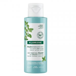 Klorane 3in1 Purifying Powder puder oczyszczający z organiczną miętą i glinką 50g