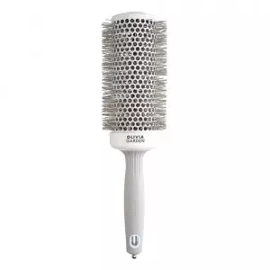 Olivia Garden Expert Blowout Speed Wavy Bristles, szczotka do suszenia włosów, White&Grey 55mm