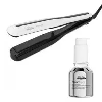 Loreal Steampod, zestaw prostownica parowa do włosów 3.0 + serum wygładzające 50ml