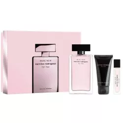 Narciso Rodriguez For Her Musc Noir zestaw woda perfumowana spray 100ml + balsam do ciała 50ml + woda perfumowana spray 10ml (W)