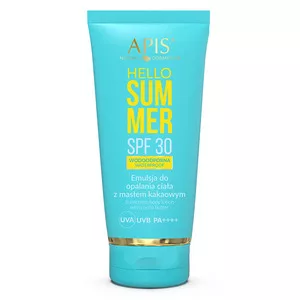 Apis Hello Summer, emulsja do opalania ciała z masłem kakaowym, SPF 30, 200ml - data ważności (7.2026)