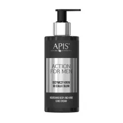Apis Action For Men Odżywczy krem do ciała i dłoni, 300ml