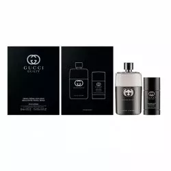 Gucci Guilty Pour Homme zestaw woda toaletowa spray 90ml + dezodorant sztyft 75ml (M)