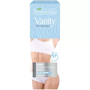 Bielenda Vanity Pro Express, krem do ekspresowej depilacji, skóra sucha, blue agava, 75ml - data ważności (6.2026)