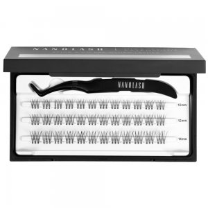 Nanolash DIY Eyelash Extensions Stick & Go kępki sztucznych rzęs z aplikatorem Innocent 36szt.