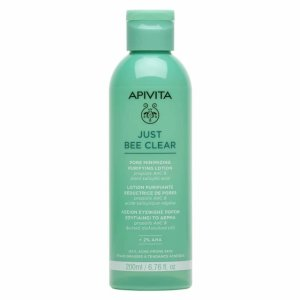 Apivita Just Bee Clear Pore Minimizing Purifying Lotion matujący tonik oczyszczający do cery tłustej 200ml