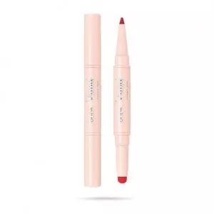 PUPA Vamp! Creamy Duo, pomadka i konturówka do ust, True Red, 0,8+0,2g