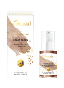 Bielenda Boost me up, color drops baza przyciemniająca 3w1 booster podkładu/bronzer/kontur, 15ml