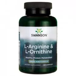 Swanson L-Arginina & L-Ornityna 100kaps