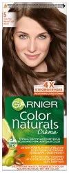 Garnier Color Naturals 5 Jasny brąz, odżywcza farba do włosów, do 100% pokrycia siwych włosów