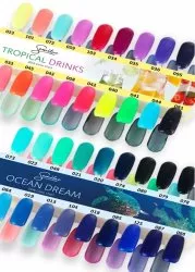 Wzornik do lakierów Semilac z kolekcji Ocean Dream i Tropical Drinks