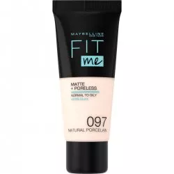 Maybelline New York Fit Me! & Poreless Foundation, podkład 97 Natural Porcelain, 30ml
