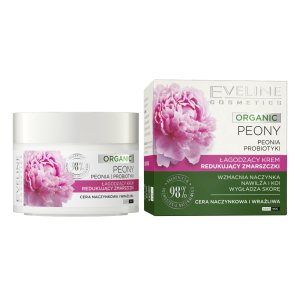 Eveline Cosmetics Organic, Łagodzący krem redukujący zmarszczki, 50ml