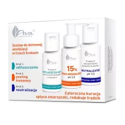 Ava Laboratorium Professional Home Therapy zestaw do domowej eksfoliacji w trzech krokach z kwasem migdałowym