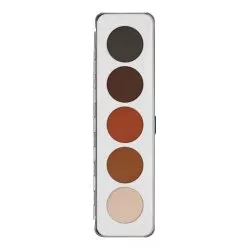 Kryolan, paleta 5 cieni do powiek, 12,5g, Shading