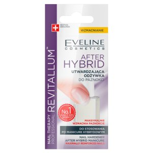 Eveline Nail Therapy Professional, odżywka do paznokci utwardzająca, revitalum after hybrid, 12ml