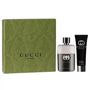 Gucci Guilty Pour Homme zestaw woda toaletowa spray 50ml + żel pod prysznic 50ml (M)