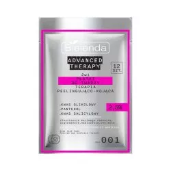 Bielenda Advanced Therapy, 2w1 płatki do twarzy terapia peelingująco-kojąca - 001, 12szt.