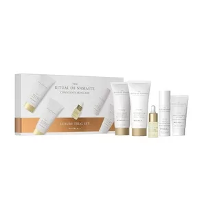 Rituals The Ritual of Namaste zestaw pianka oczyszczająca 30ml + peeling do twarzy 30ml + krem na dzień 10ml + serum 10ml + booster z bakuchiolem 4ml
